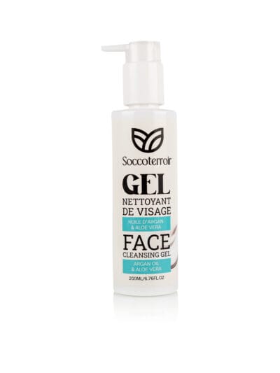 Gel Nettoyant Visage à l’Aloe Vera & à l’Argan – 200 ml