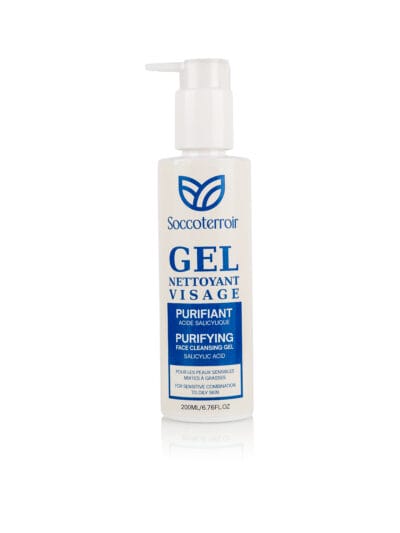 Gel Nettoyant Visage Purifiant – 200 ml À l’Acide Salicylique, Vitamine B3 et Provitamine B5