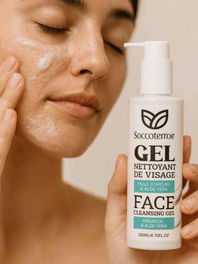 Gel Nettoyant Visage à l’Aloe Vera & à l’Argan – 200 ml